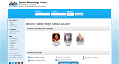 Desktop Screenshot of brothermartinhighschool.net